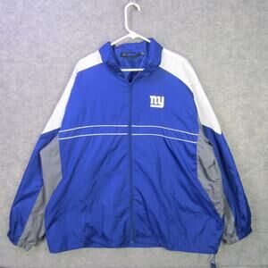 New York Giants Jacket Mens 2XL NFL Football Windbreaker Dunbrooke